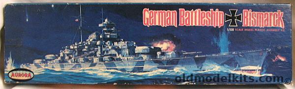 Aurora 1/600 German Battleship Bismarck, 715-200 plastic model kit
